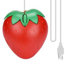 FashionieStore mouse Strawberry Optical USB LED Wired Game Mouse Mice For PC Laptop Computer