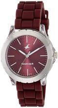 Fastrack Maroon Dial Analog Watch For Women - 68009PP06