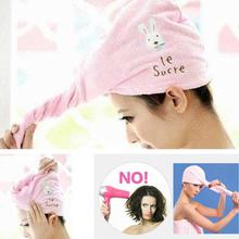 Microfiber Magic Quick Dry Hair Turban Pink Beauty Cap Towel
