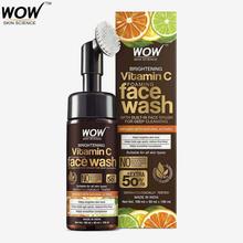 WOW Skin Science Vitamin C Foaming Face Wash with Built In Face Brush for Deep Cleansing 150 ml