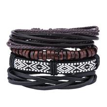 Bracelets & Bangles mens leather bracelets 2019 Pulseira