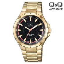 Q&Q Golden Strap Analog Watch For Men-Q960J002Y