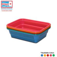 Bagmati Plastic Fruit & Vegetable Fancy Tray Basket – Medium