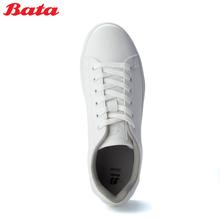BATA Men's White Lace Up Sneakers 8511398