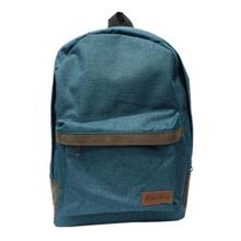 Teal Zippered Casual Backpack (Unisex)