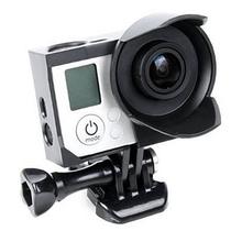 Frame Mount Anti-exposure Frame with Lens Hood for GoPro 3,3+,4
