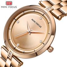 MINI FOCUS Top Brand Luxury Quart Women Fashion Stainless Steel Quartz Watch For Women