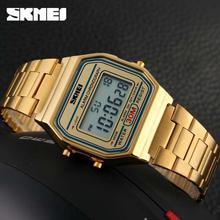 SKMEI 1123 30M Waterproof LED Japanese Quartz Stainless Steel Watch