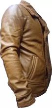 Warm Fur Collar Leather Jacket For Men