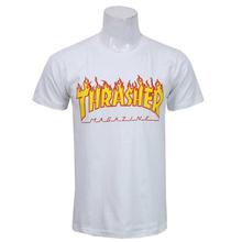 'Thrasher Magazine' Print T-Shirt- White