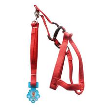 Red Plain Harness For Medium Size Dog