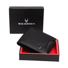 WildHorn Black Genuine Leather Wallet 015