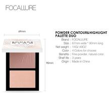 FOCALLURE 2019 NEW Bronzer Highlighter Palette 3D Natural