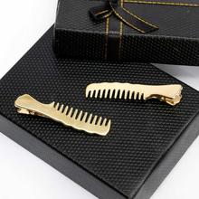 Golden Comb Design Hair Clip For Women