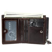 WESTAL Men's Wallet Genuine Leather Purse Wallet Male