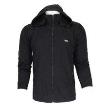 Black Solid Thin Windcheater For Men