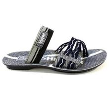 Shikhar Shoes Grey/Navy Slip-On Sandals For Men - 5006