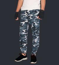 White/Grey Combat Pants For Men - A1