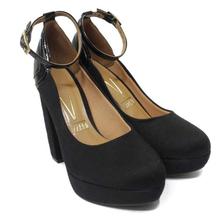 Beirario Black Ankle Strap Heels For Women-1262.102