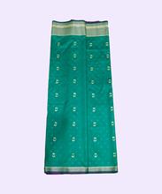 Kapadaa: Kanchipuram designed Aqua Green Party Wear Saree