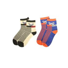 Combo Of 2 Pair Printed Socks For Kids -Beige/Blue
