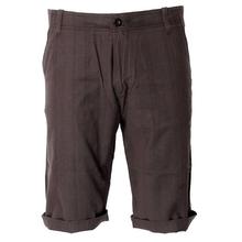 Men's Coffee Brown Linen Shorts