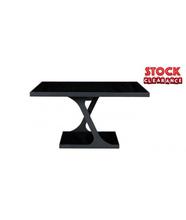 DINING TABLE ASO BLACK BLACK GLASS