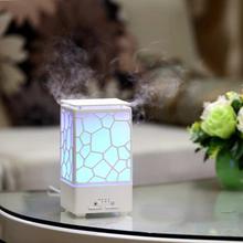 200ML Water Cube Air Diffuser Air Humidifier with Aroma Lamp Electric Ultrasonic Essential Oil Dffuser Aroma Diffuser