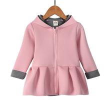 Girl Winter Rabbit Hooded Jacket HF-449