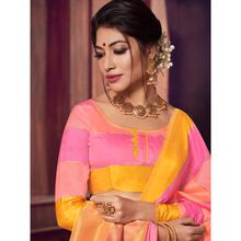 Stylee Lifestyle Pink Banarasi Silk Woven Saree (1838)