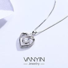 Pendant-Wan Ying Jewelry Heart-Shaped Necklace S925 Sterling