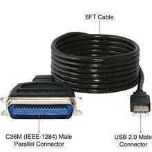 USB 2.0 To IEEE 1284 36 Pin CN36 Male Printer Scanner Data Cable