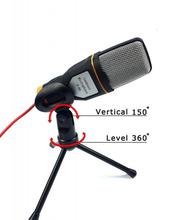 SF-666 Multimedia Studio Wired Condenser Microphone with Tripod Stand