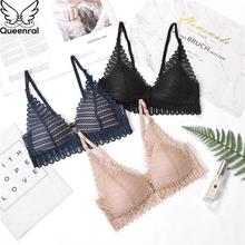 Queenral Sexy Lace Bra And Panty Set Front Closure