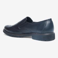 Caliber Black Color Slip On Formal Shoes For Men (0372C)