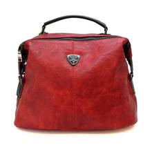 Ampersand Red Textured Handbag For Women