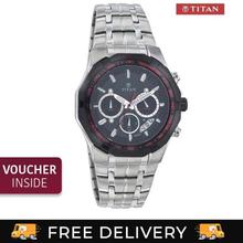 Titan 1489KL01 Black Dial Analog, Chronograph Watch For Men Black