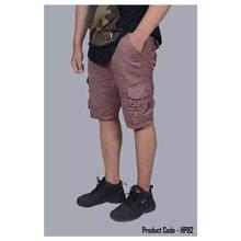 Hifashion Grey Men's Summer Half Pant Side Zipper Multi Side Pocket