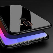 Phone cases For Nokia 7 Plus Cover Ultra Thin Luxury Tempered Glass