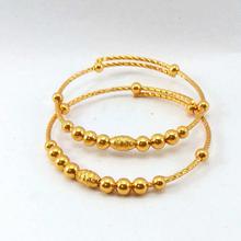 Gold Plated Beaded Bangles For Women- 2 pcs