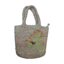 Felt Floral Embroidered Handbag For Women