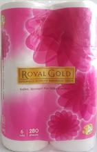 ROYAL GOLD TOILET ROLL 280`S 3 PLY, 6 ROLL