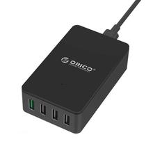 ORICO QSE-4U 4 Ports Quick Charge 2.0 Desktop USB Charger, For iPhone / iPad / Galaxy / Huawei / Xiaomi / LG / HTC / Meizu and Other Smart Phones(Black)