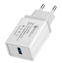 Quick Charge 3.0 2.0 USB EU Plug Charger Travel Wall 5V 3.5A Fast Charge Adapter For Samsung Xiaomi Tablets Mobile Phone Charger