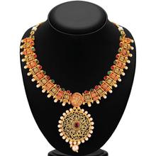 Sukkhi Glimmery Gold Plated Necklace Set for Women