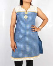 Saavya Design'S Women Heavy Embroidered Blue Kurti