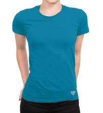 Cotton Round Neck T-shirt (Turquois Blue)