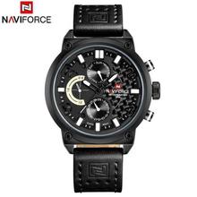 NaviForce NF9068M Black Dial Analog, Chronograph Watch For Men - Black/Red