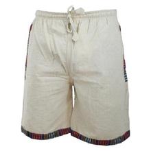 Cream Linen Shorts for Men