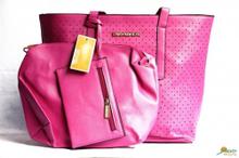 Mk Bag in Pink Color with Black